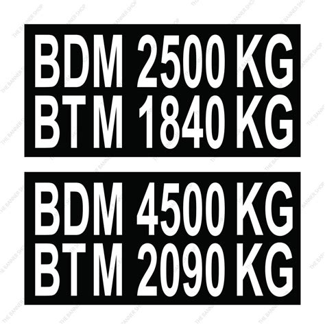 Bdm Btm Lorry Sticker Follow Jpj Standard Customizable Shopee Malaysia