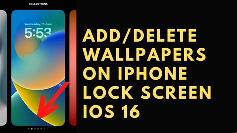 How To Delete And Add Wallpapers On Iphone Lock Screen Ios 16 Youtube