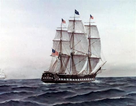 Uss Constitution Old Ironsides Spots The British Frigate Hms Java