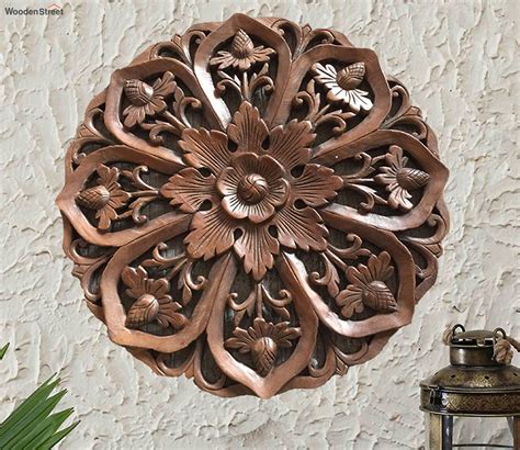 Buy Alchemy Hand Carved Wooden Wall Panel Online In India At Best Price