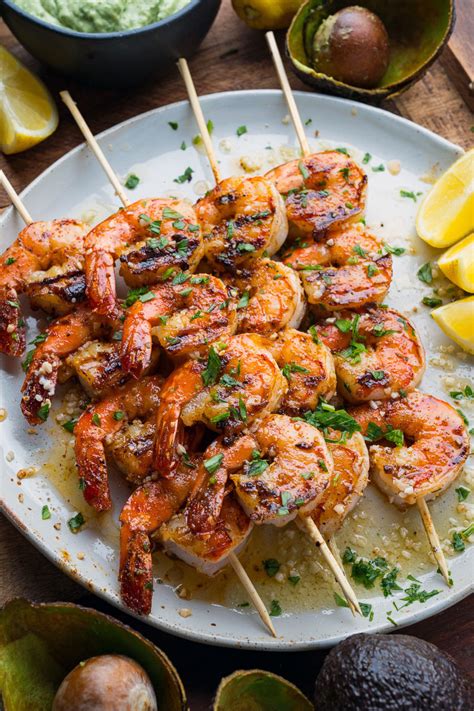 Grilled Shrimps In Cajun Butter And Garlic With Coriander