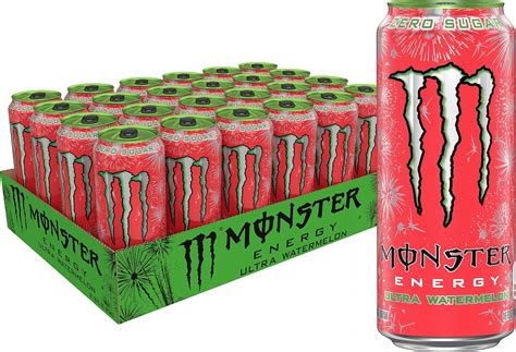 Bebida energética sin azúcar Monster Energy Ultra Watermelon 473 ml