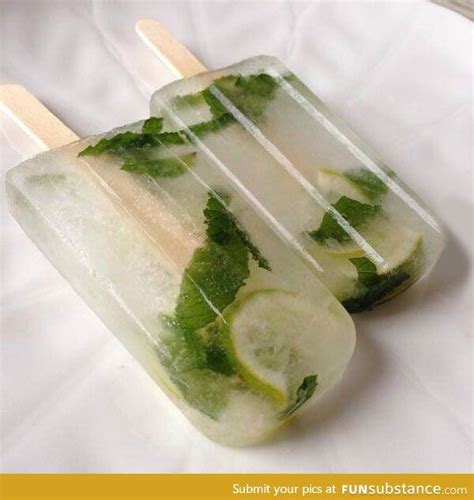 Mojito Popsicles I M Not Even A Mojito Fan But This Looks Delicious Ice Lolly Recipes Popsicle