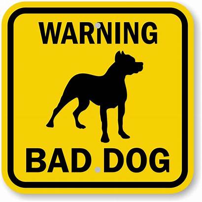 Warning Dog Sign Bad Signs Clipart Beware