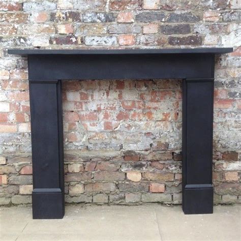 Reclaimed Black Slate Fireplace Surround Decorative Collective With Images Slate Fireplace