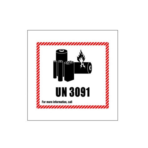 Un3091 Lithium Battery Handling Label Gobo Trade Ltd