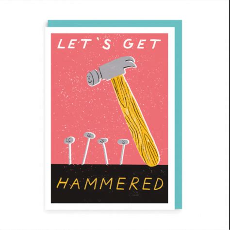 Lets Get Hammered Card The Red Door Gallery