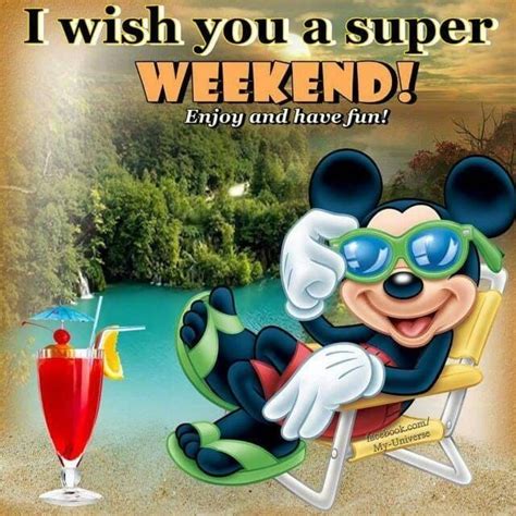 Pin By Liz On Week Day Quotes Happy Weekend Disney Quotes Mickey