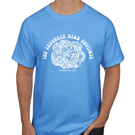 Shrunken Head Logo T Shirt In Carolina Blue