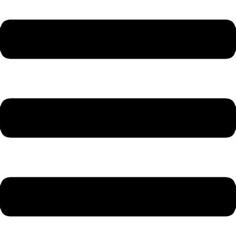 Three Bars Icon Vector