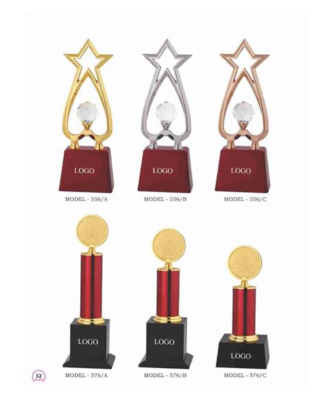 Golden Gold Plated Brassmetal Trophies For Office At Rs 950piece In