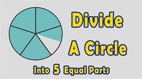 How To Divide A Circle Into 5 Equal Parts Youtube