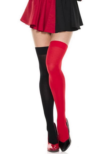 Jester Mismatch Thigh Highs Spicy Lingerie