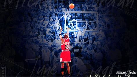 Download Michael Jordan Nba Winning Shot Moment Wallpaper