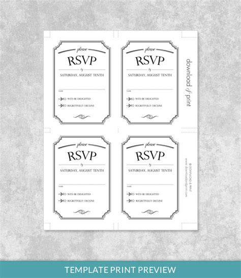 vintage type wedding invitation bundle  print
