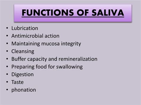 Ppt Saliva Composition And Functions Powerpoint Presentation Free