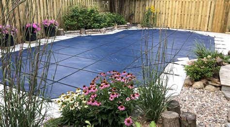 Solid And Mesh Winter Pool Covers Latham Pool