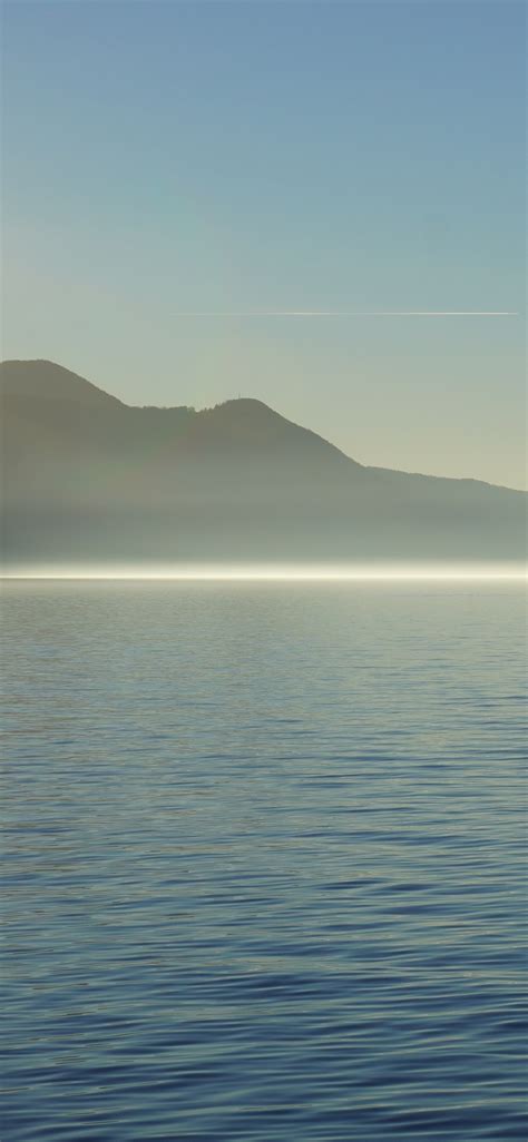 1125x2436 Lake Nature Fog Water Mountains Mist Scenic Iphone Xsiphone