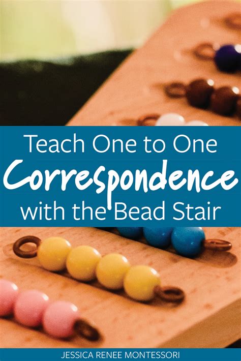 Montessori Math One To One Correspondence With The Bead Stair