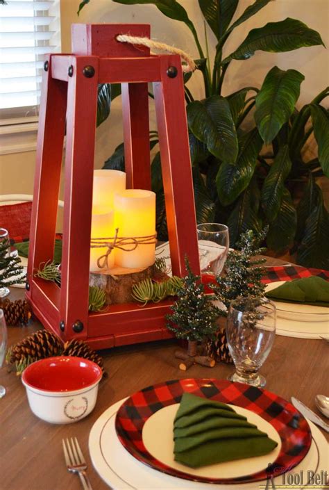 Buffalo Check Holiday Tablescape Her Tool Belt