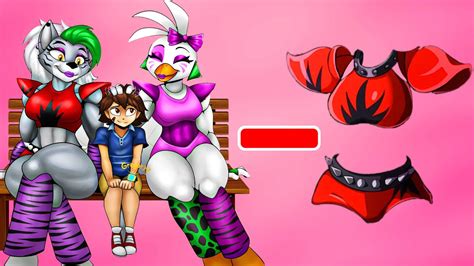 Roxanne Wolf Gregory All Clothes Fnaf Animation New World