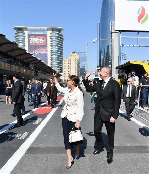 How azerbaijan grand prix qualifying unfolded. President Aliyev, First Lady Mehriban Aliyeva watched ...