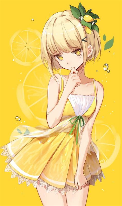 Hình ảnh Yellow Cute Anime Đáng Yêu Cho Phòng Nói Chuyện Trực Tuyến