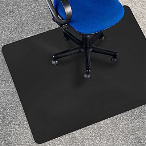 Office Marshal Black Polycarbonate Office Chair Mat 36 X 48