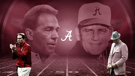 Nick Saban S Respect For Bear Bryant Extends Beyond National Championship Record HD Wallpaper