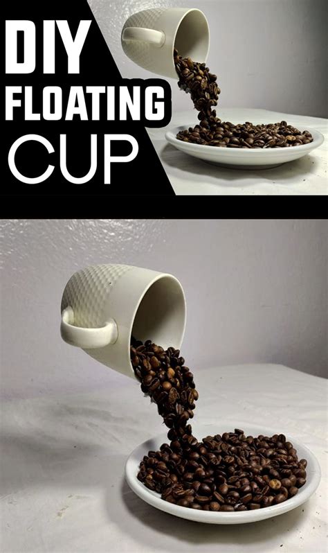 How To Make Floating Coffee Cup Decoration Diy In 2020 Floating