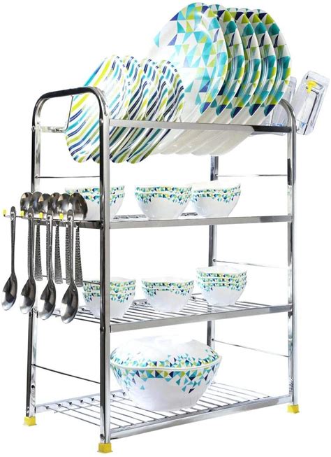 Buy Palomino Stainless Steel 4 Layer Shelf Wall Mount Kitchen Dish Rack