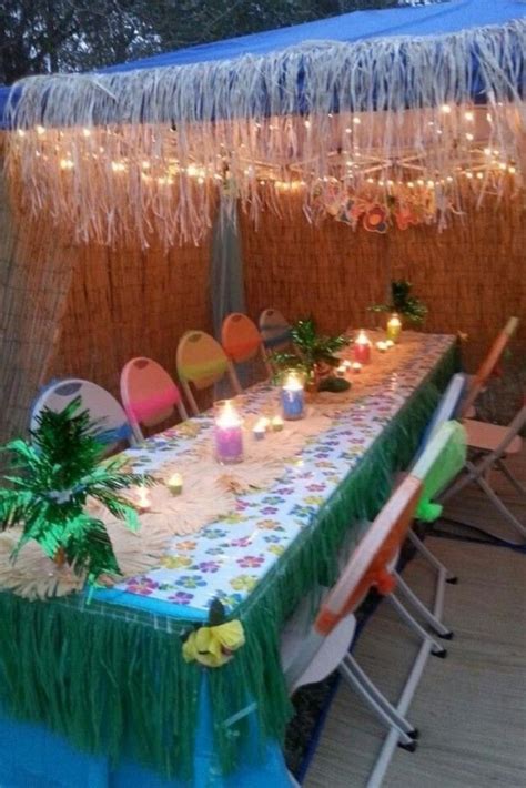 Create fun and festive luau party decorations using household items and inexpensive things found at the craft store. Pin on DIY Luau Party Ideas