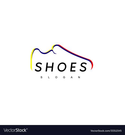 Shoes Logo Design Inspiration Royalty Free Vector Image