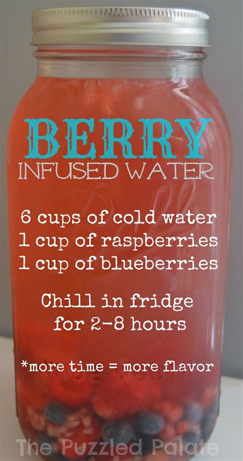 The Puzzled Palate Simple Infused Water Recipes Berry And Citrus