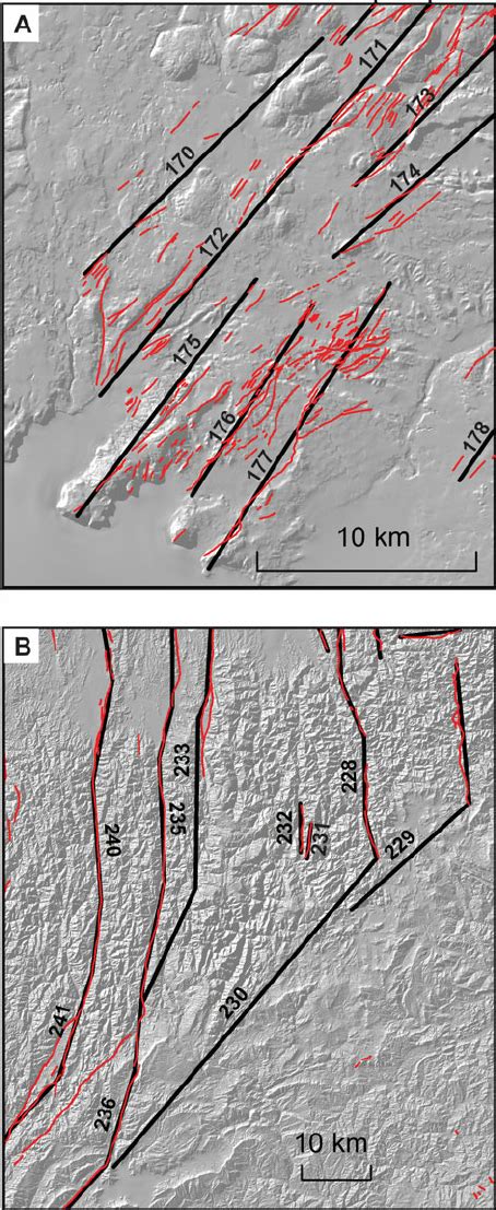Examples Of Active Fault Traces In The Gns Science Active Faults