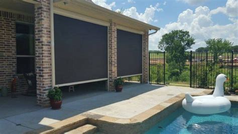 Motorized And Retractable Patio Screens Buildometry Roll Away Shades