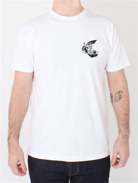 vivienne westwood boxy arm and cutlass t shirt in white