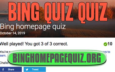 Take our quiz to see how well you stack up with other times readers. Bing Wallpaper Daily Quiz | Bing Homepage Quiz