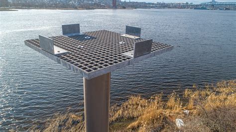 Pearson Osprey Pad Supports Osprey Nests For Mass Audubon Pearson Pilings