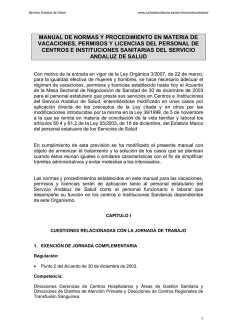 Manual Procedimiento Licencias Permisos Y Vacaciones By Lorenzo Bueno