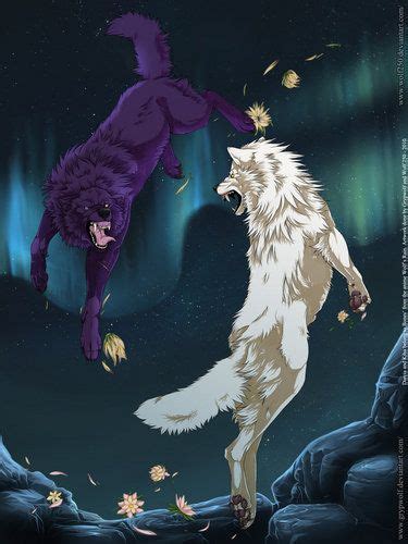 Wolfcrazy Photo Winged Wolfy Wolfs Rain Wolves Fighting Anime Wolf