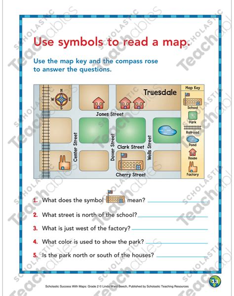 Map Key Worksheet 2nd Grade Map Symbols And Map Key Worksheets