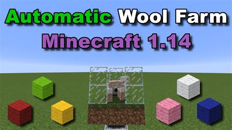 Fully Automatic Wool Farm Tutorial Infinite Wool Minecraft