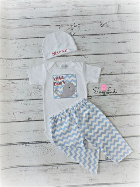 Whale Baby Boy Clothes Newborn Boy Take Home Outfit Coming Etsy