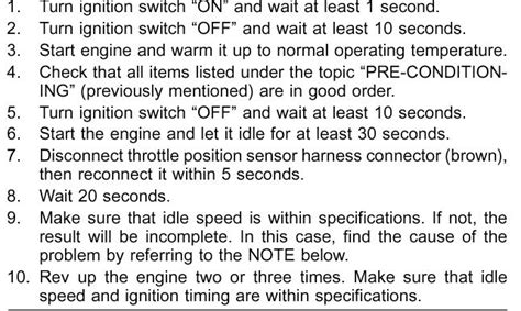 Nissan Throttle Body Relearn Procedure