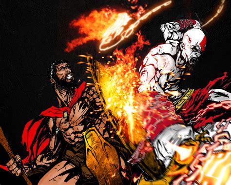 Kratos Vs Leonidas In Color By Xm1911a1 On Deviantart