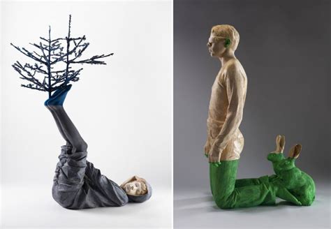 Willy Verginer Highlights Environmental Issues With Wooden Sculptures