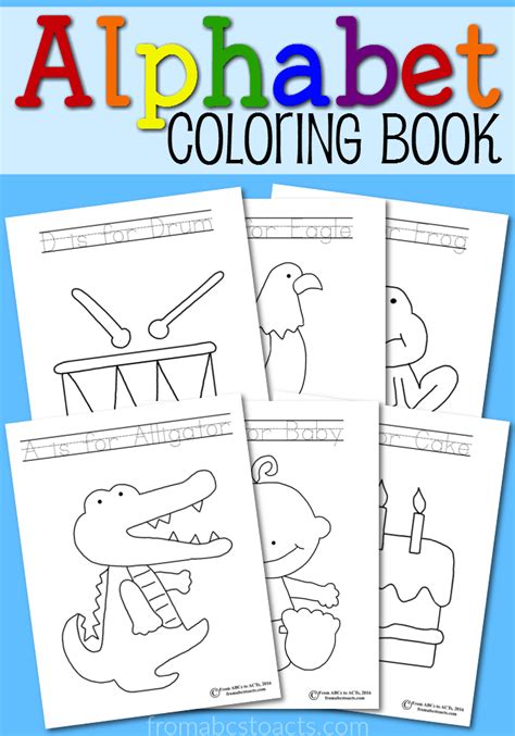 Printable Alphabet Coloring Book From Abcs To Acts