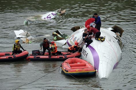 Taiwan Plane With 58 Aboard Crashes In Taipei River After Takeoff