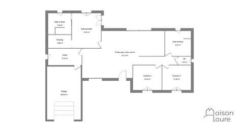 Plan De Maison Plain Pied 120m2 Ventana Blog